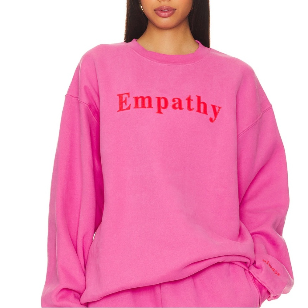 Pink "Empathy" Crewneck Sweatshirt